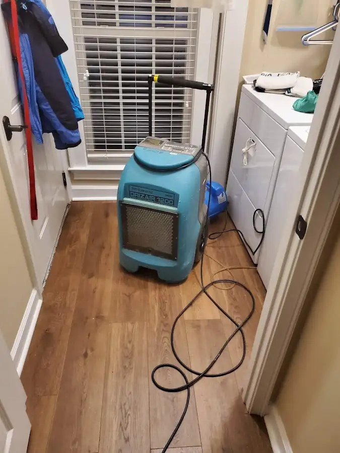 Commercial dehumidifier deployed for Flood Damage Cleanup in Corry
